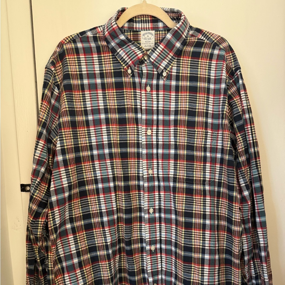 Brooks Brothers Madras Cotton Shirt